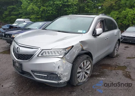 2015 Acura Mdx Technology Package из США, поврежденный, VIN 5FRYD4H40FB009747